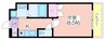ロジュマン松和 1Kの間取り