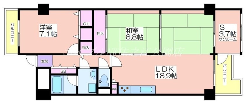 間取図 近鉄南港ガーデンハイツ21号棟
