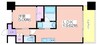 プレジオ帝塚山 1LDKの間取り