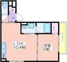 パークス住之江Ⅱ 1LDKの間取り