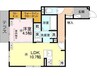 Passaro　Grande　墨江WEST 1LDKの間取り