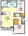 Passaro　Grande　墨江EAST 2LDKの間取り