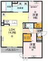 Passaro　Grande　墨江EAST 2LDKの間取り