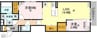 Passaro　Grande　墨江EAST 2LDKの間取り