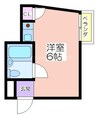 サンハイツ粉浜 1Rの間取り