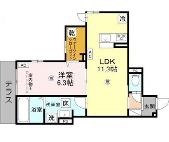 間取図 Passaro　Grande　墨江WEST