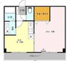 双輪建物第八コーポ 1DKの間取り