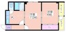 Olive御崎 2Kの間取り