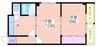 Olive御崎 2Kの間取り