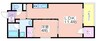 ウェルスクエア帝塚山 1LDKの間取り