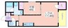ウェルスクエア帝塚山 1LDKの間取り