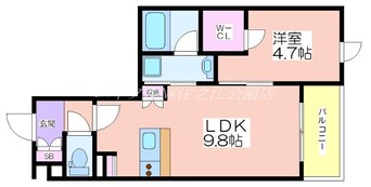 間取図 ウェルスクエア帝塚山