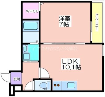 間取図 フジパレス住吉遠里小野Ⅲ番館