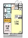 アネックス山之内 1LDKの間取り