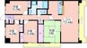 CASSIA南住吉 4LDKの間取り