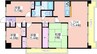 CASSIA南住吉 4LDKの間取り