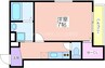フジパレス長居西Ⅲ番館 1Kの間取り