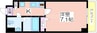 FDS KOHAMA WEST 1Kの間取り