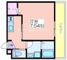ロイヤルレジデンス万代東 1Kの間取り