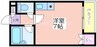 グランコーポ我孫子 1Rの間取り