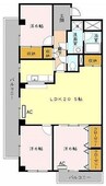 オリオノハイムⅡ 3LDKの間取り