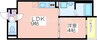 F asecia Jasper 1LDKの間取り