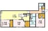 Oeste Casa 3LDKの間取り
