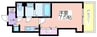 Luxe我孫子 1Kの間取り