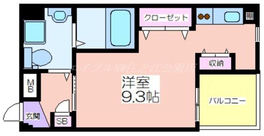 間取図 エムズコート玉出