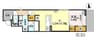 D-residence安立 1LDKの間取り