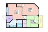 ラフォーレ住吉 2DKの間取り