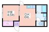 ローズマンション 1DKの間取り