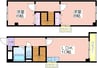 ラフィーヌ帝塚山 2LDKの間取り