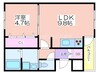 J-BRIGHT長居公園 1LDKの間取り