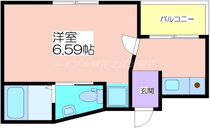 間取図 アバンサール遠里小野