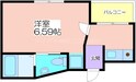 アバンサール遠里小野の間取図