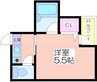 アスカマンション 1Kの間取り