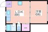 ニュー春日マンション 1LDKの間取り
