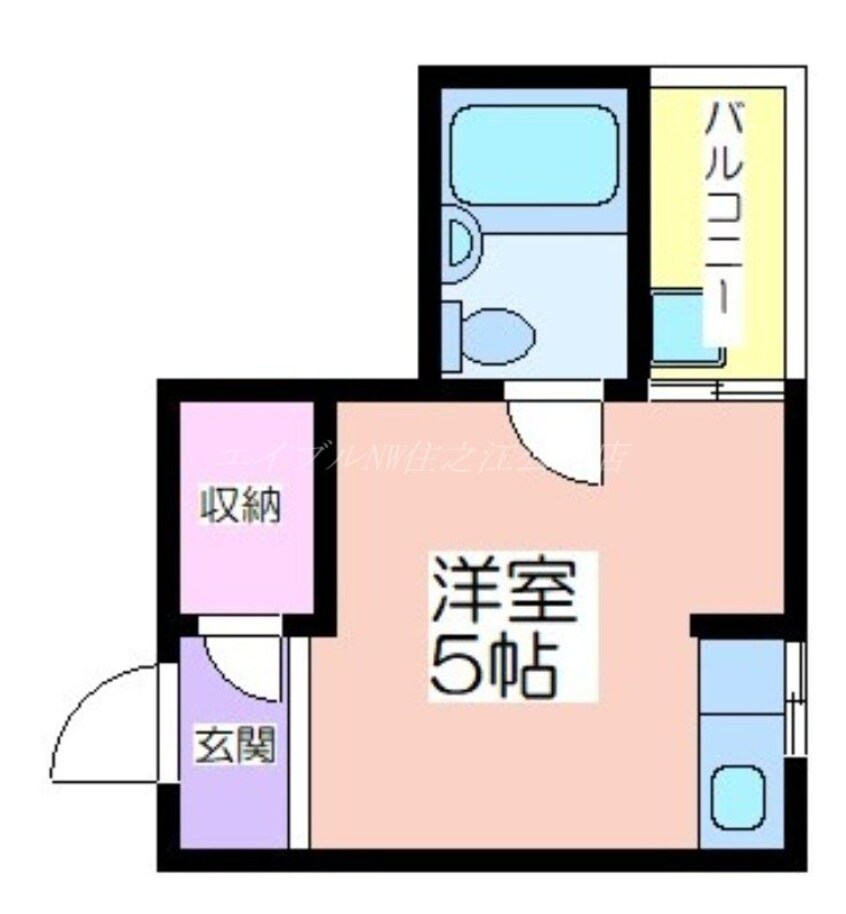 間取図 帝塚山ハイツ