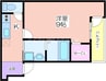 フジパレス西住之江イースト 1Kの間取り