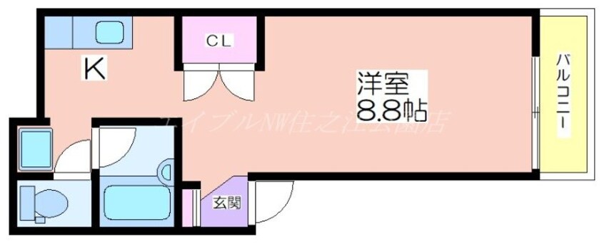 間取図 ベルメゾン住吉