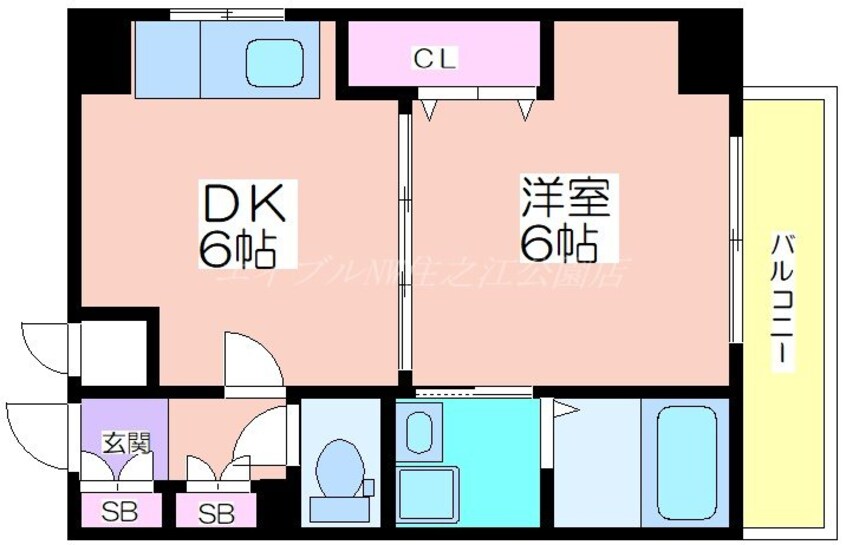 間取図 カシェット住吉