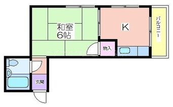 間取図 帝塚山ハイツ