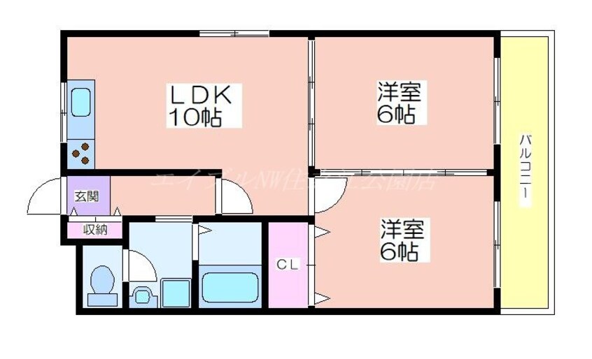 間取図 ウイングテル御崎