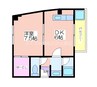 長居椿マンション 1DKの間取り