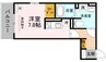 セジュールたまで 1Rの間取り