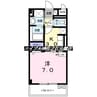 ジュネスＯ．Ｃ．Ｕ－Ⅱ 1Kの間取り