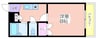 アーバンハイム 1Kの間取り