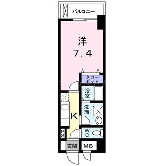 間取図 フォンテーヌ　加賀屋