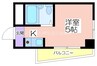 阿倍野物語 1Rの間取り